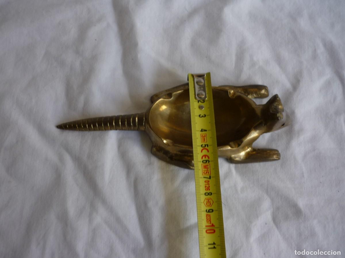 Ceniceros: Cenicero de bronce en forma de armadillo - Foto 9