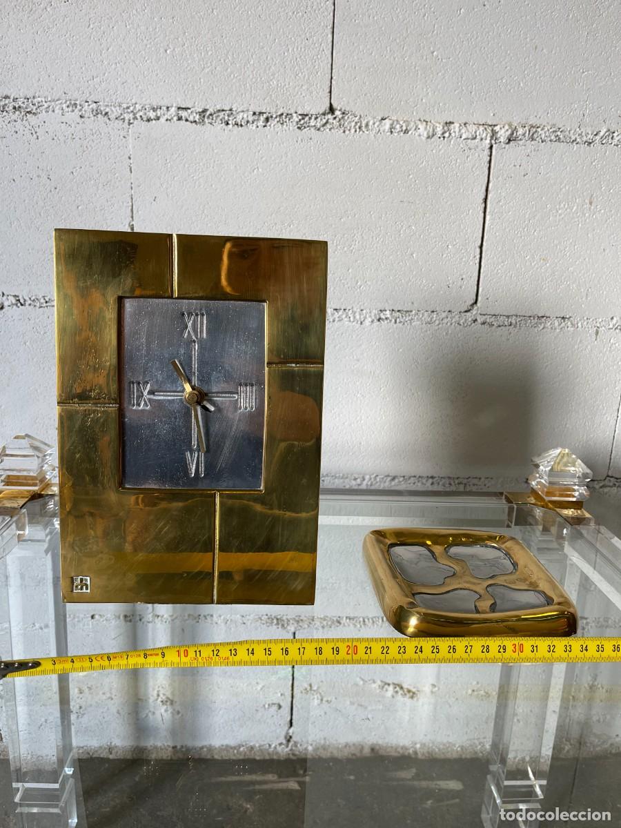 reloj y cenicero vintage