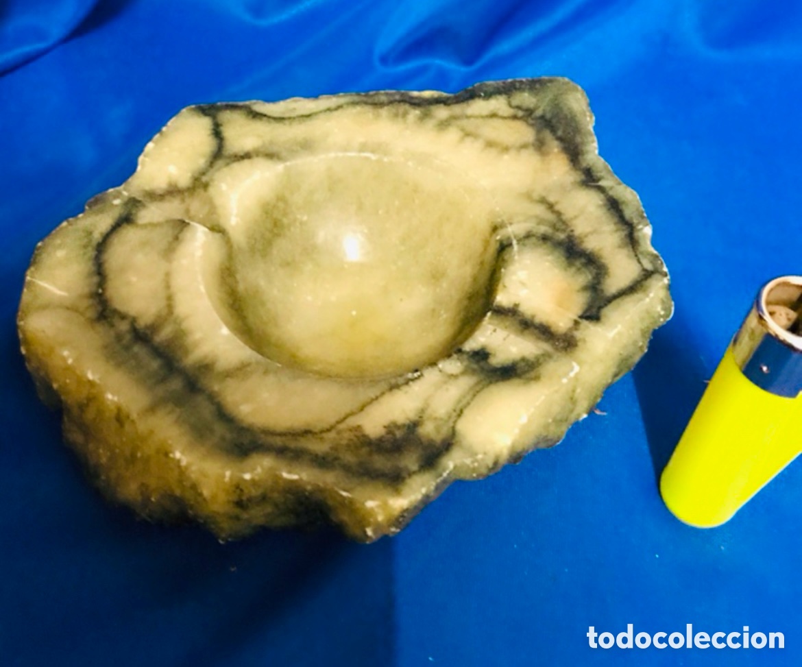 Cinzeiros: Cenicero de alabastro.de los 70.