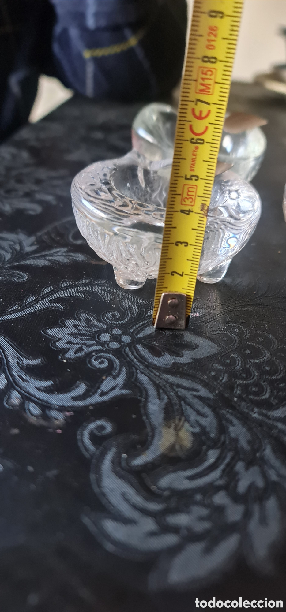 Ceniceros: Ceniceros cristal con detalle de plata - Foto 2