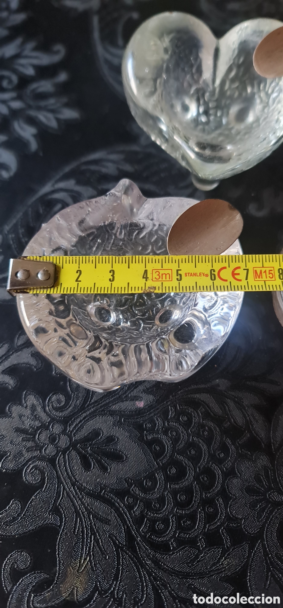 Ceniceros: Ceniceros cristal con detalle de plata - Foto 3