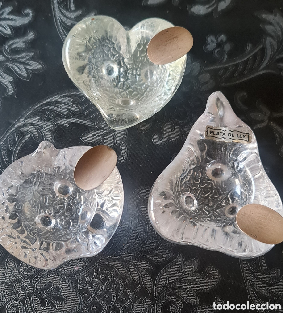 Cendriers: Ceniceros cristal con detalle de plata