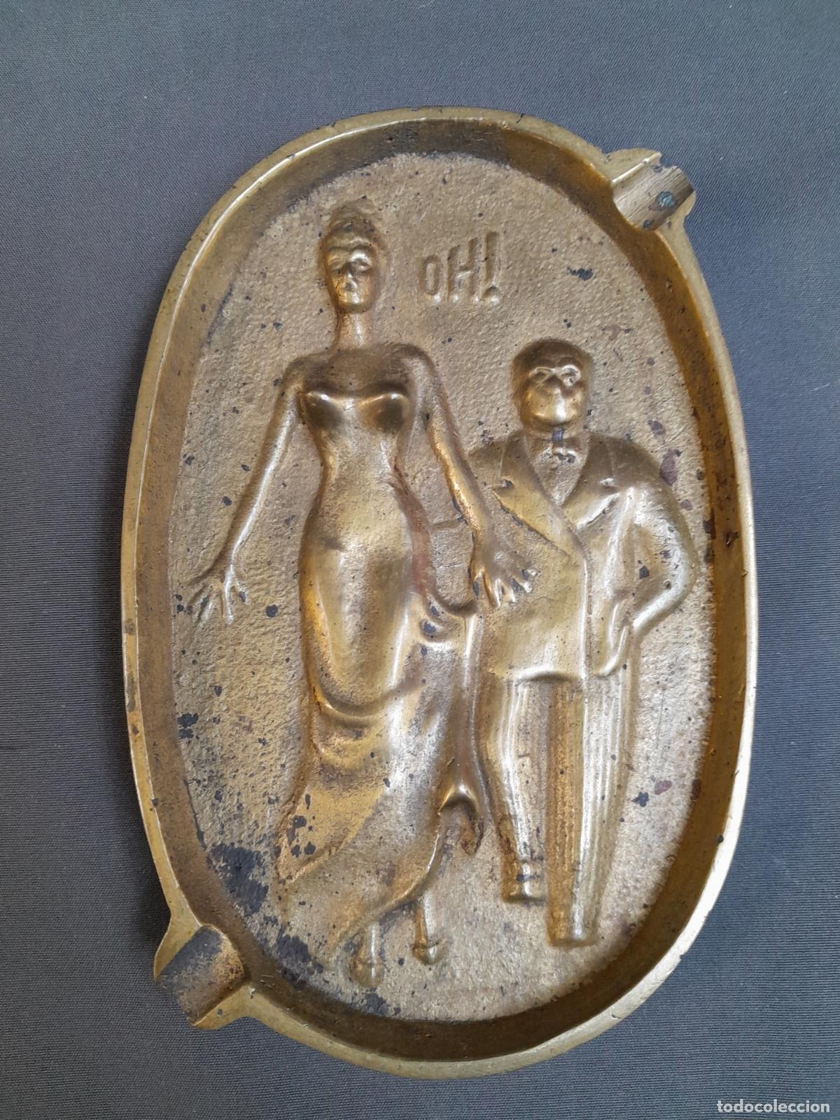Ceniceros: CENICERO MODERNISTA REALIZADO EN BRONCE. A&Ntilde;OS 20