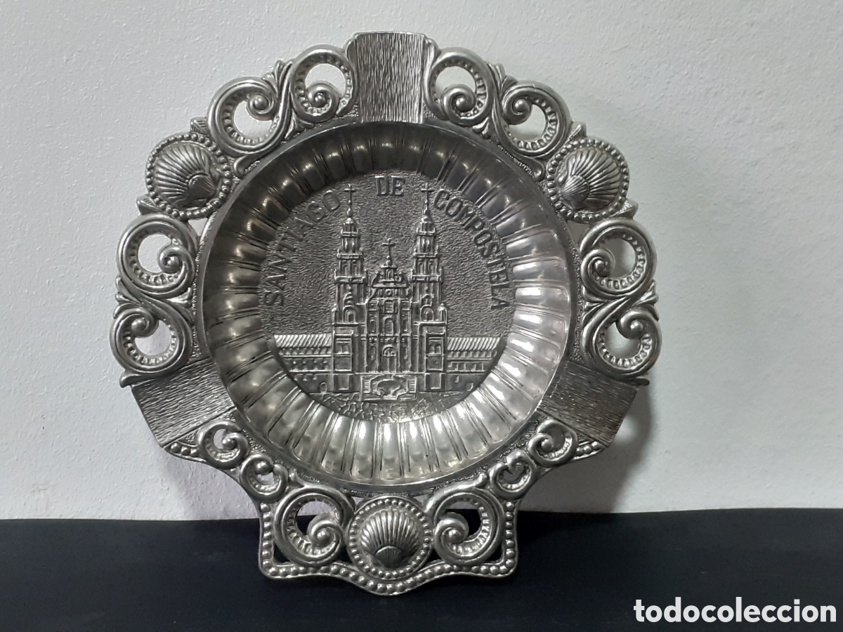 Cinzeiros: CENICERO SANTIAGO DE COMPOSTELA - METALICO INOXIDABLE