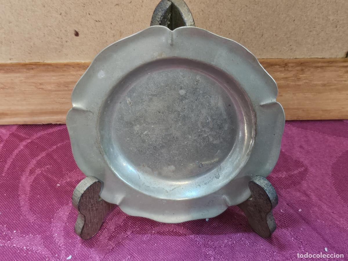 Ceniceros: cenicero de alpaca firmado - Foto 1