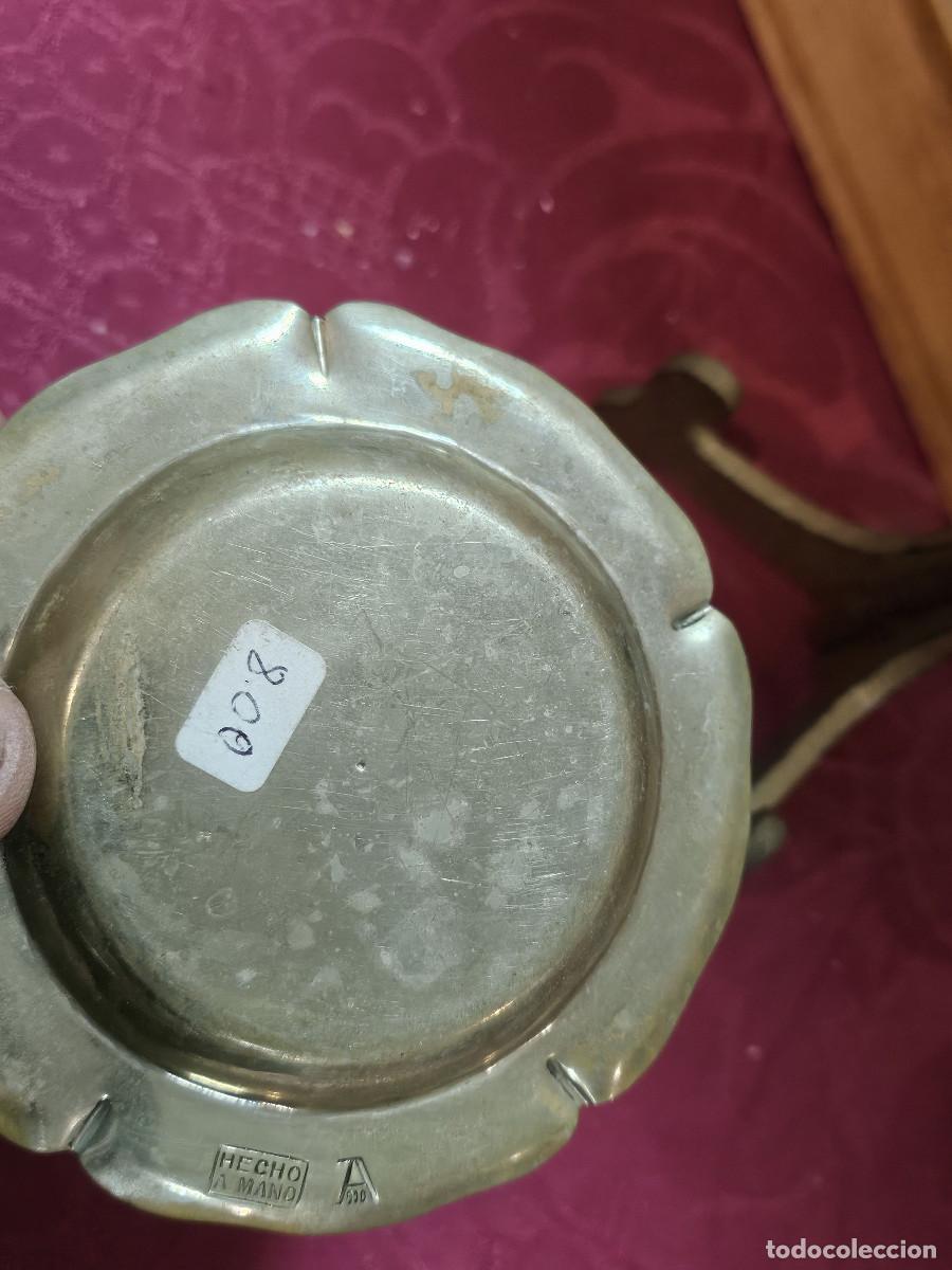 Ceniceros: cenicero de alpaca firmado - Foto 2