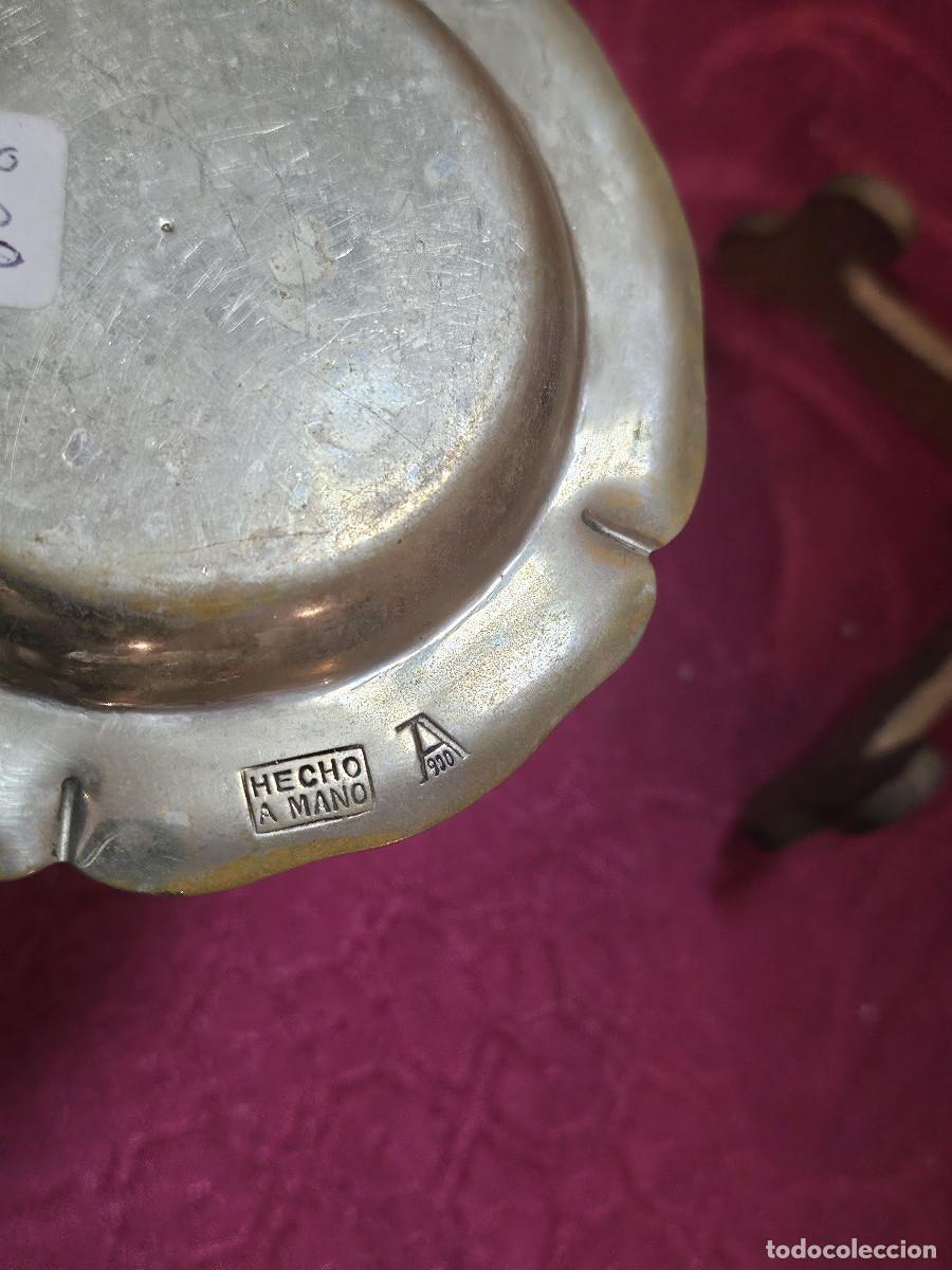 Ceniceros: cenicero de alpaca firmado - Foto 3