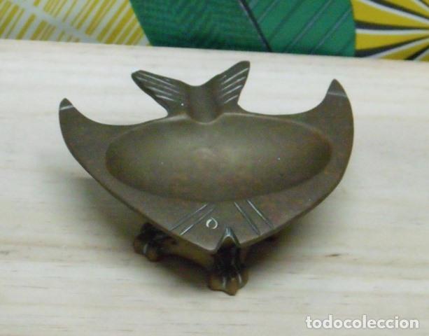 Ceniceros: Cenicero Bronce Pez Pescado - Foto 3
