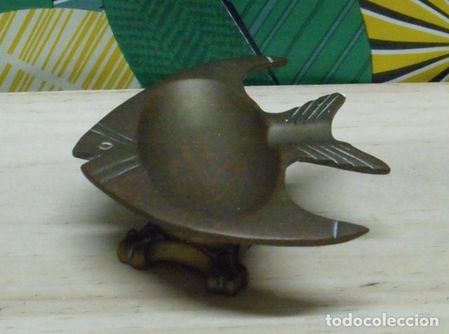 Ceniceros: Cenicero Bronce Pez Pescado - Foto 1