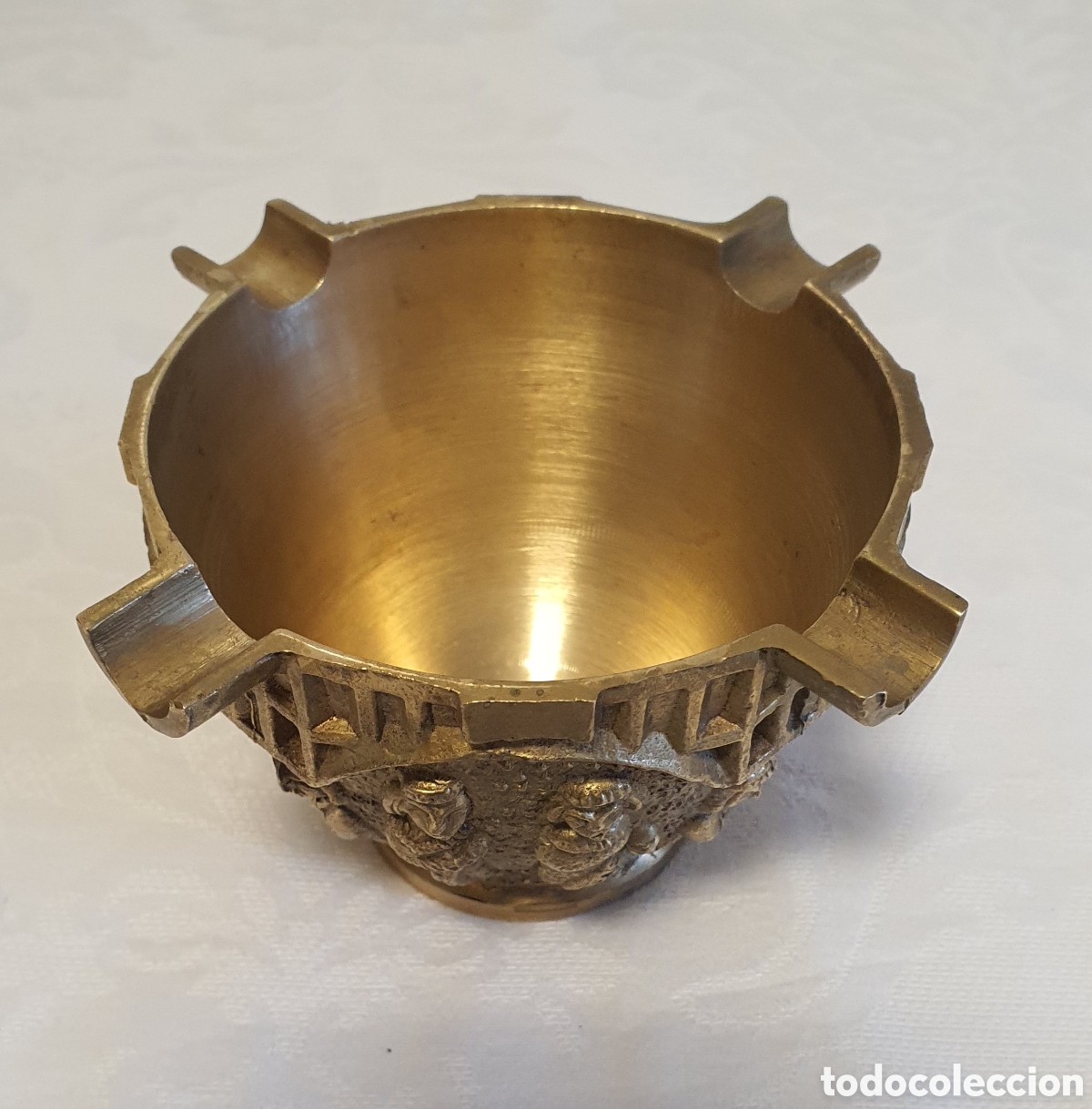 Ceniceros: Antiguo cenicero en bronce - Foto 3