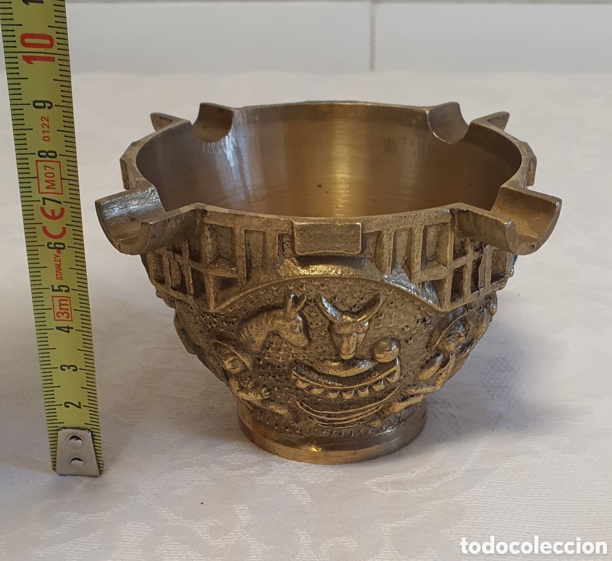 Ceniceros: Antiguo cenicero en bronce - Foto 4