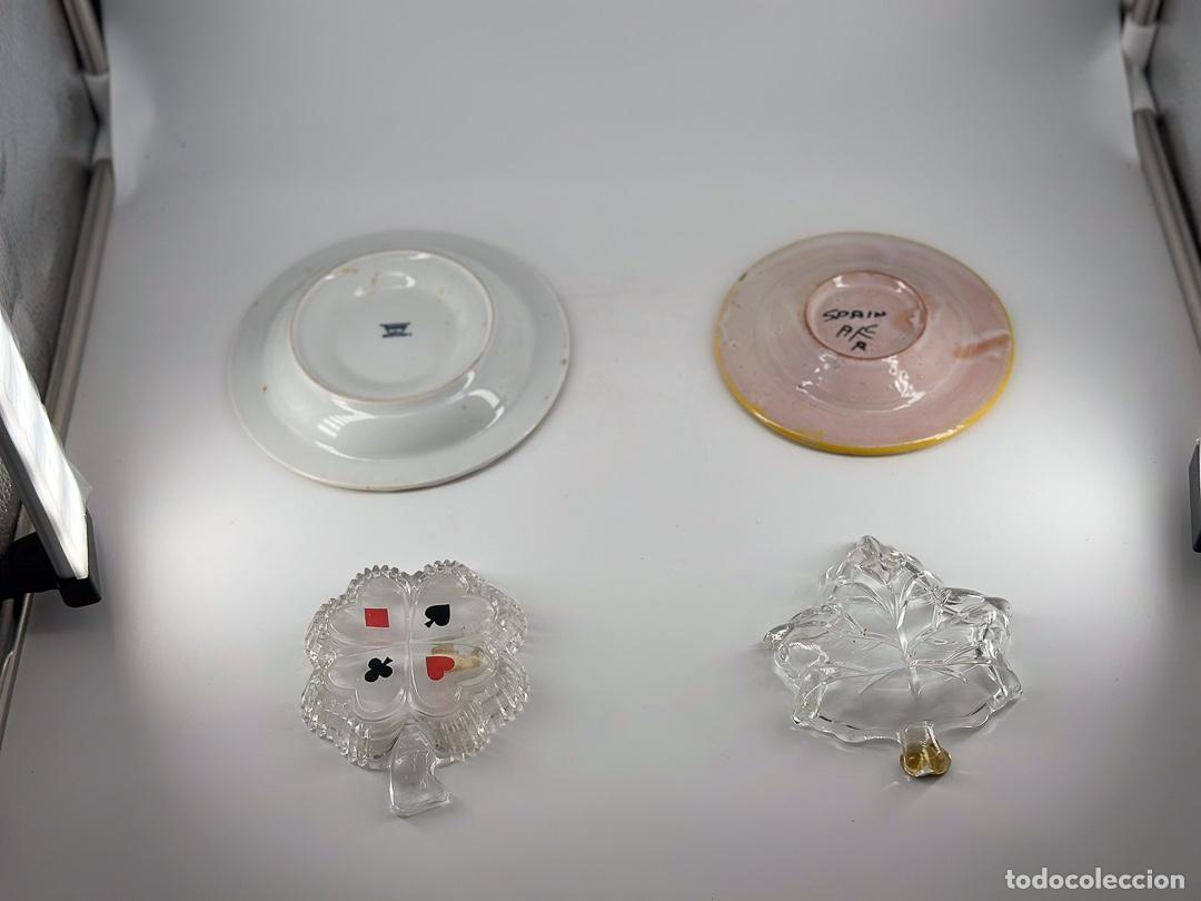 Ceniceros: LOTE DE 4 CENICEROS DE DISTINTOS MATERIALES - Foto 5