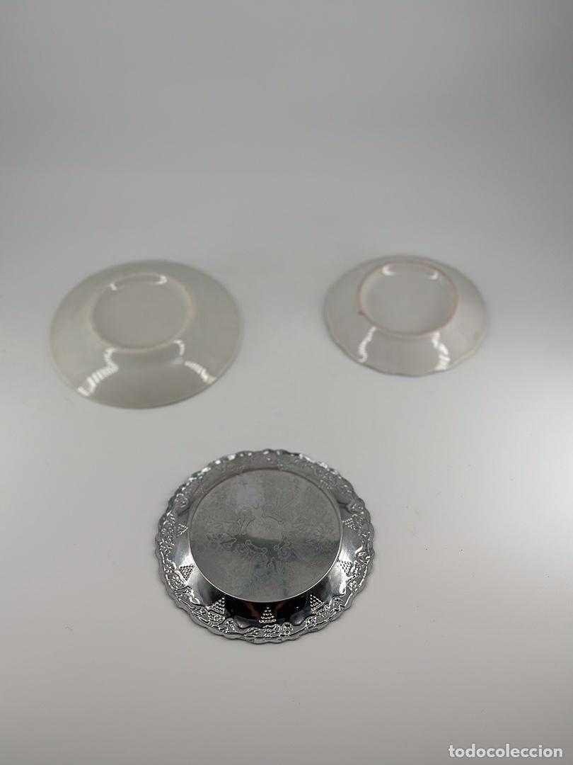 Ceniceros: LOTE DE 3 CENICEROS DE DISTINTOS MATERIALES - Foto 3