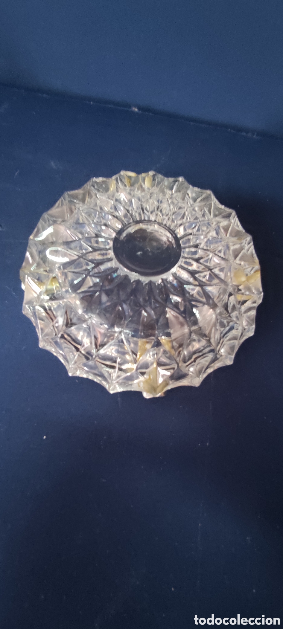 Ceniceros: Cenicero de cristal tallafo - Foto 4