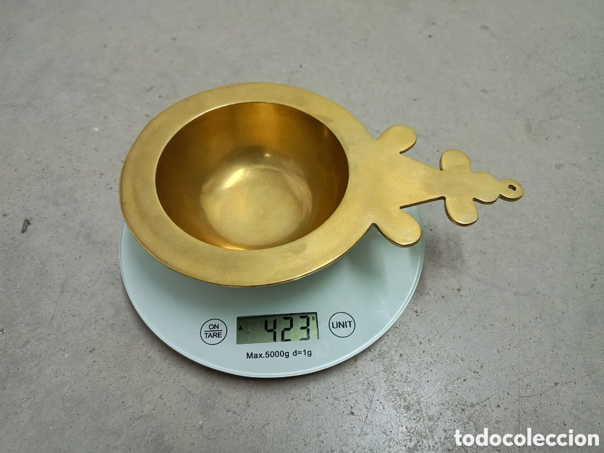 Ceniceros: CENICERO, ESCUDILLA EN BRONCE - Foto 4