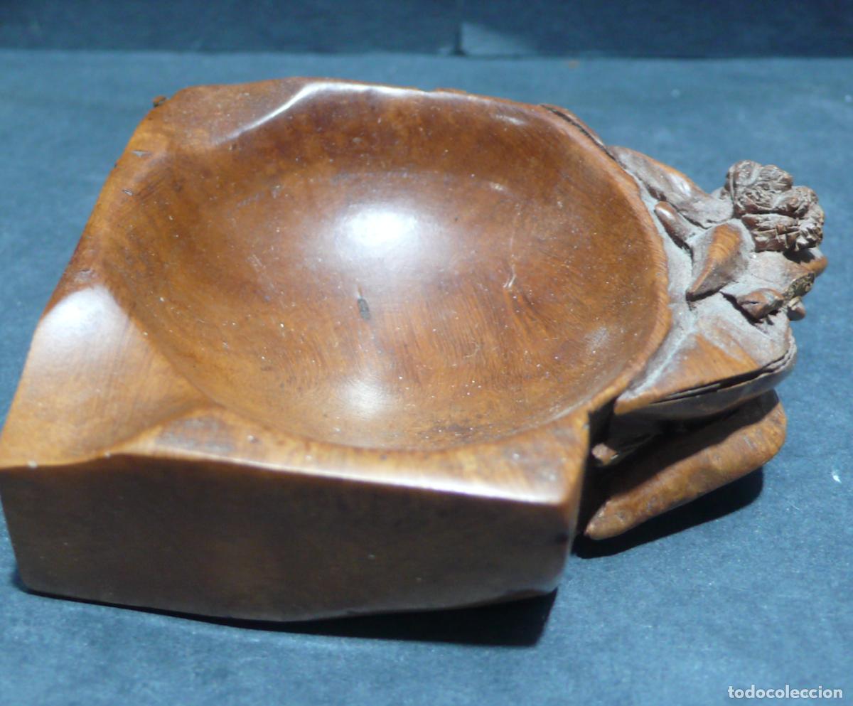 Ceniceros: PEQUE&Ntilde;O CENICERO DE MADERA - Foto 2