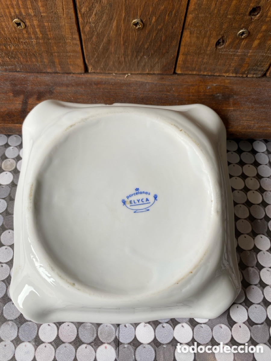 Ceniceros: Cenicero de porcelana Elyca de colecci&oacute;n - Foto 2