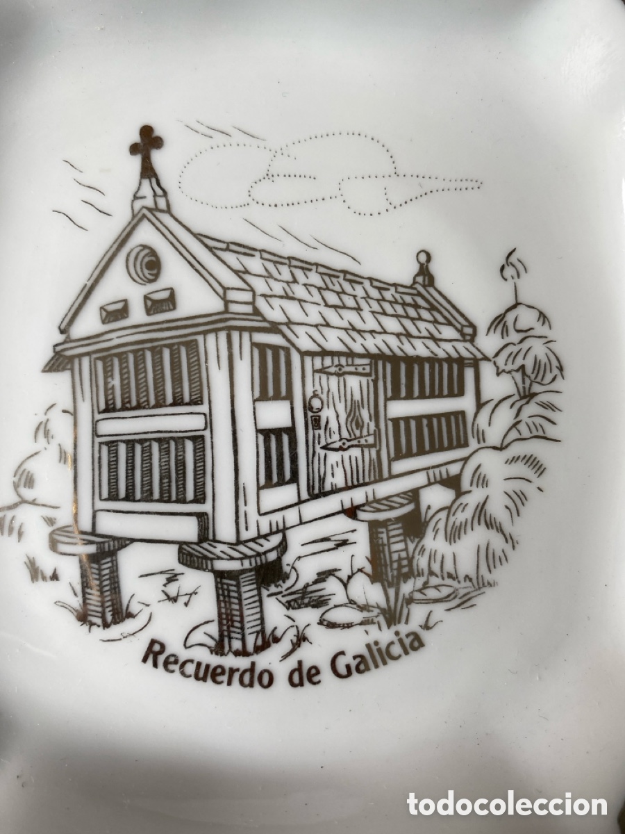 Ceniceros: Cenicero de porcelana Elyca de colecci&oacute;n - Foto 4