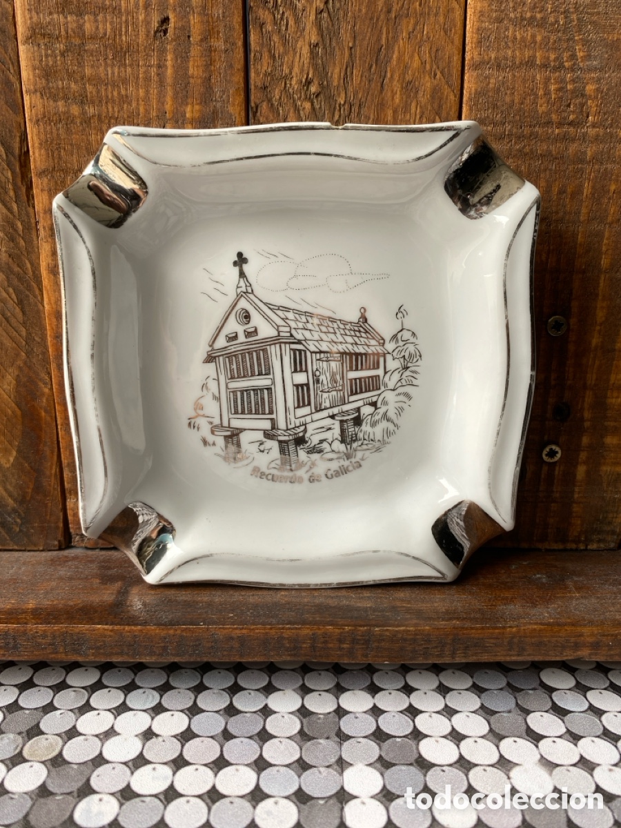 Ceniceros: Cenicero de porcelana Elyca de colecci&oacute;n - Foto 6