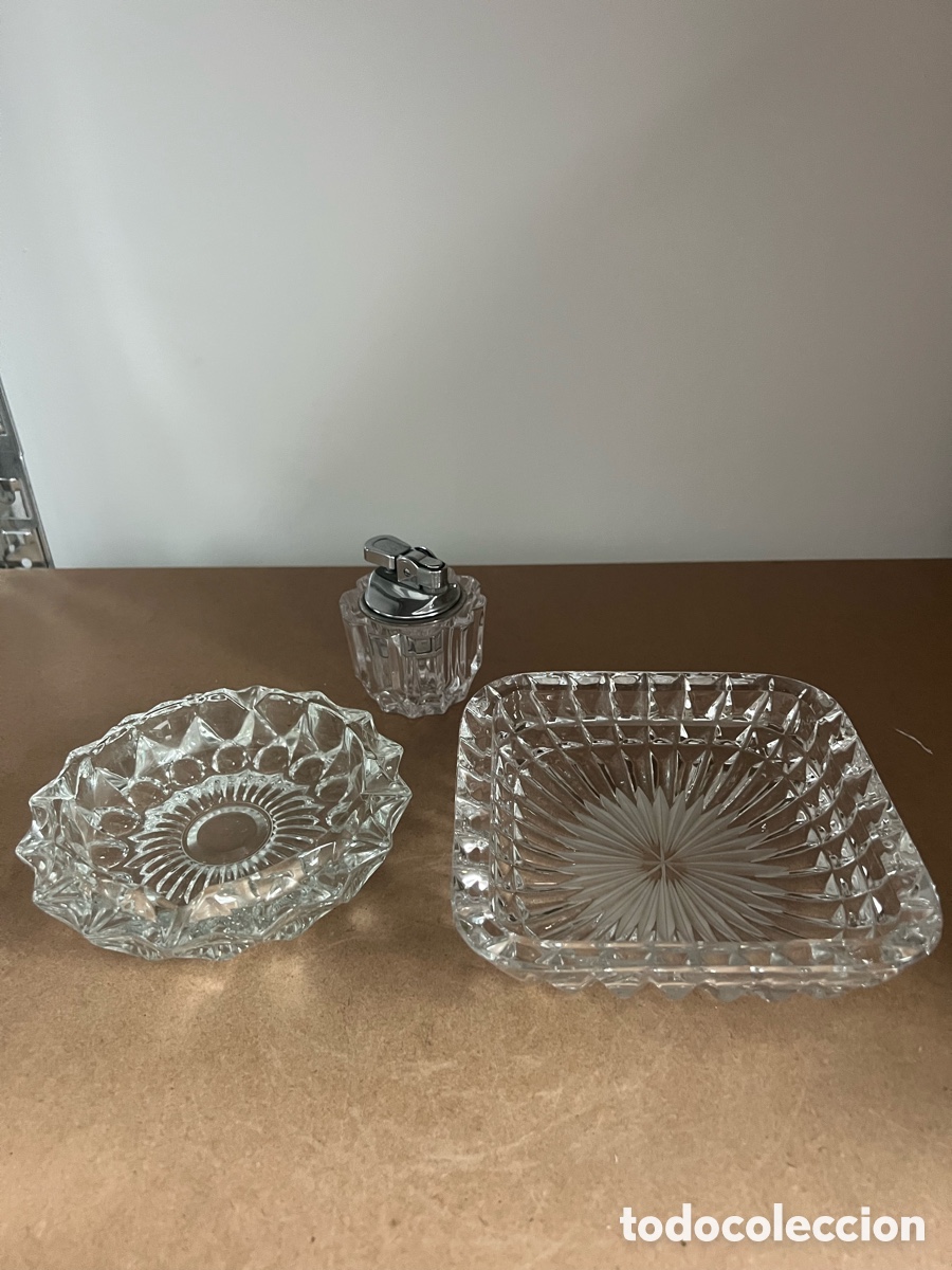Ceniceros y mechero cristal