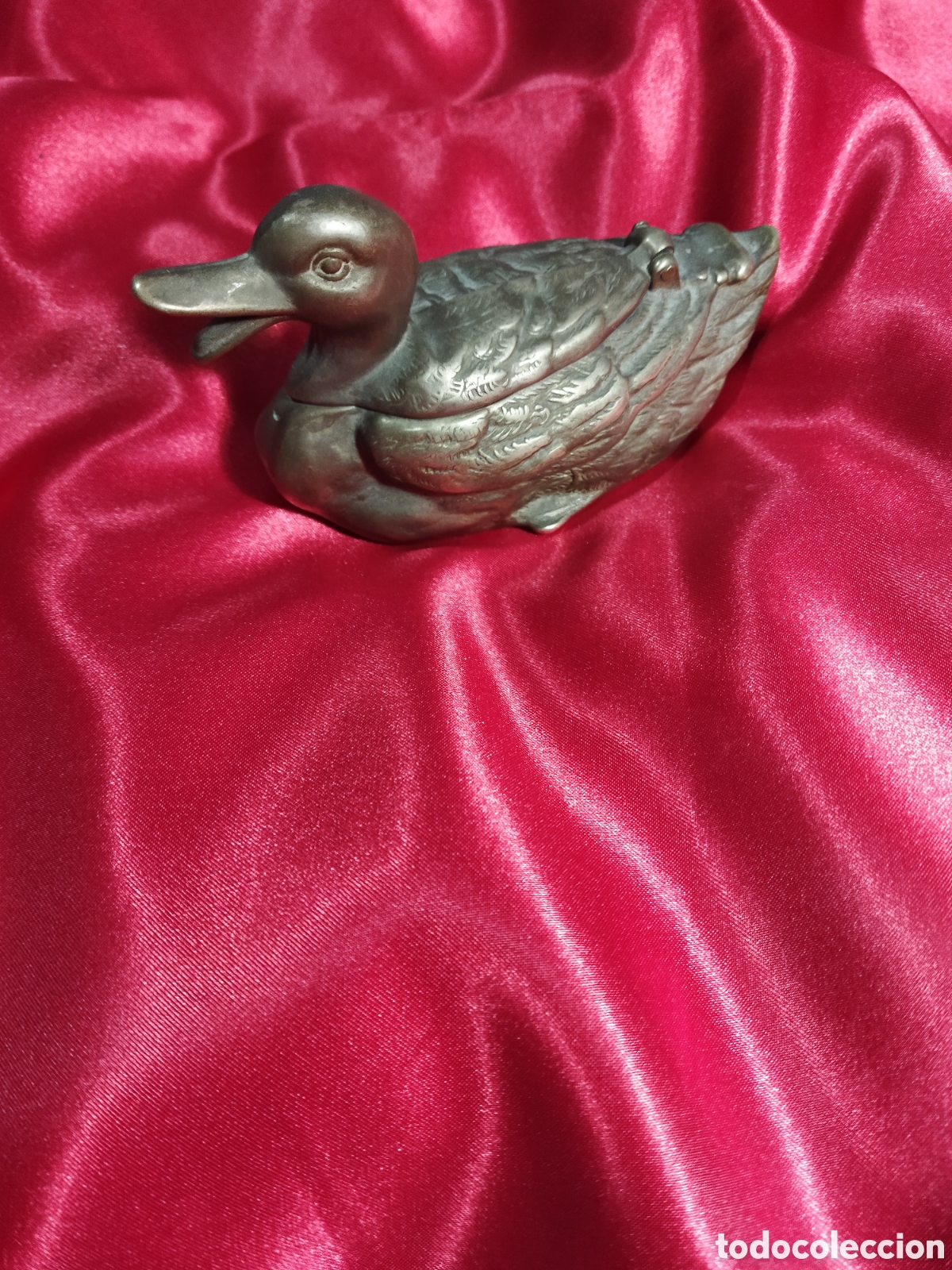 Ceniceros: Cenicero pato de bronce - Foto 1