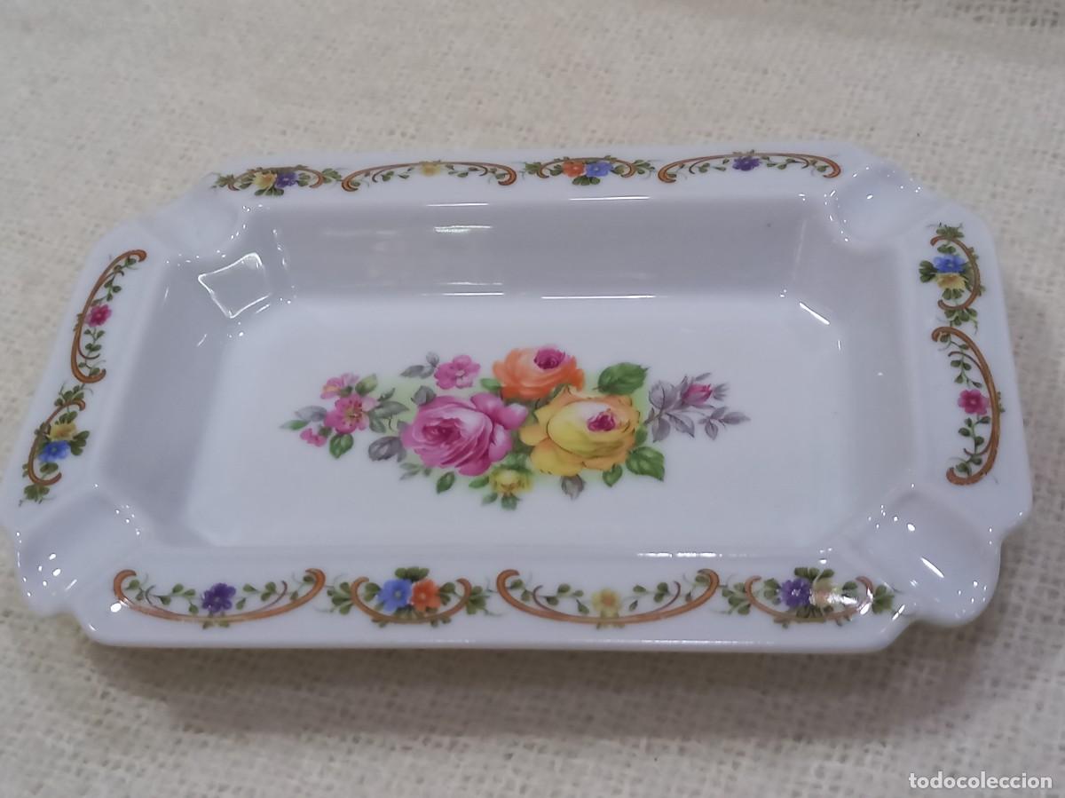 Ceniceros: CENICERO &uml;SEVE&uml; (porcelana) rectangular-flores - Foto 2