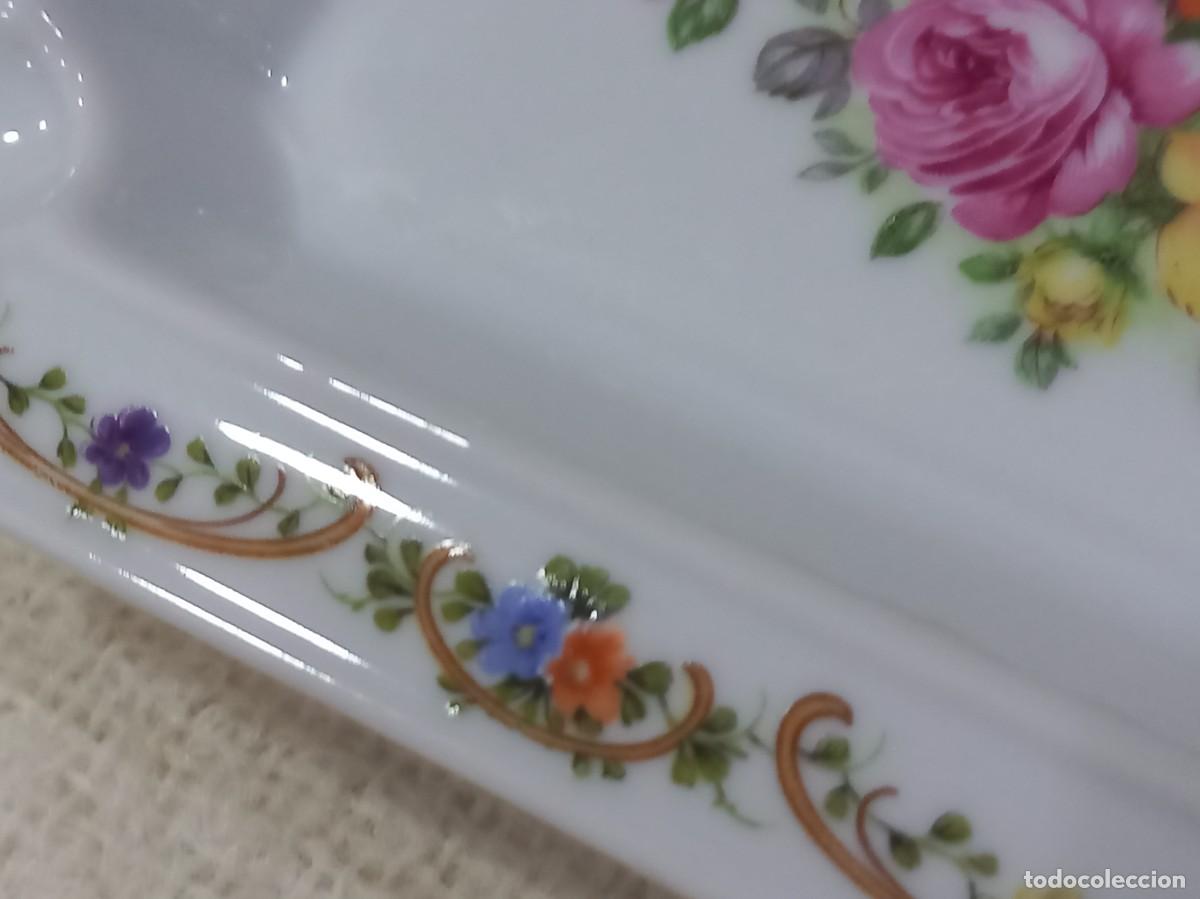 Ceniceros: CENICERO &uml;SEVE&uml; (porcelana) rectangular-flores - Foto 4
