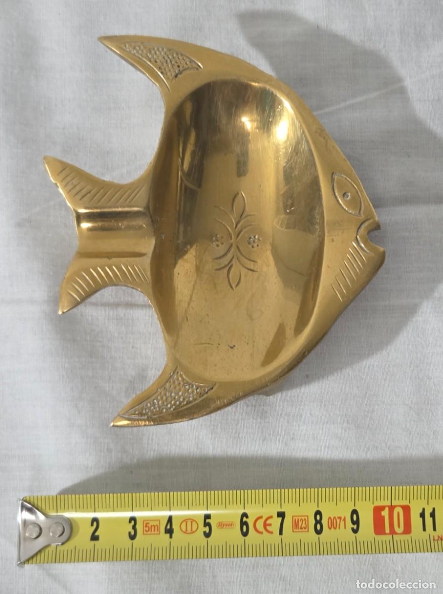 Ceniceros: Cenicero en forma de pez de bronce - Foto 9