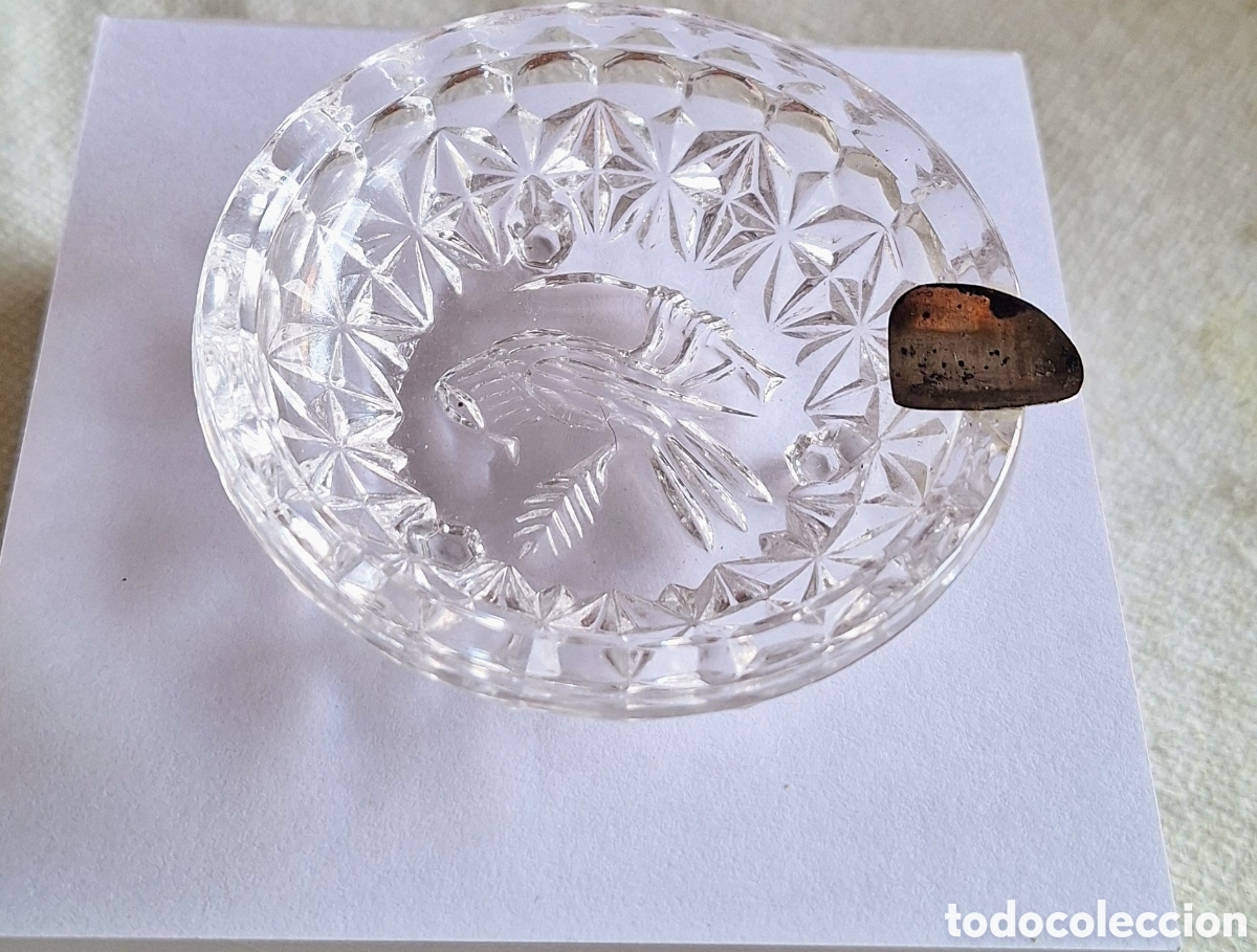 Ceniceros: Cenicero cristal tallado