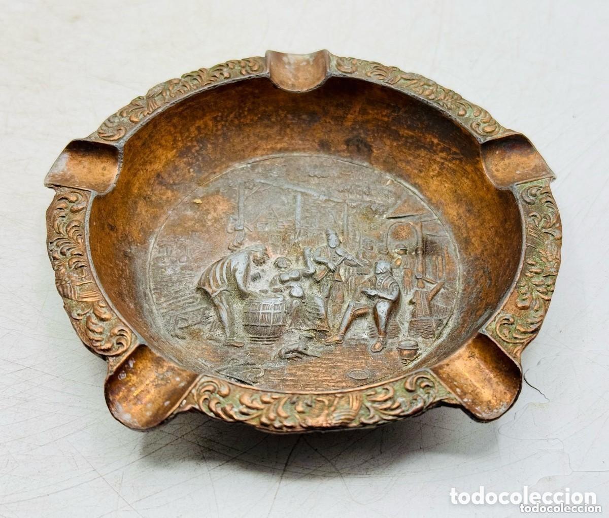 Ceniceros: ANTIGUO CENICERO DE COBRE - Foto 2