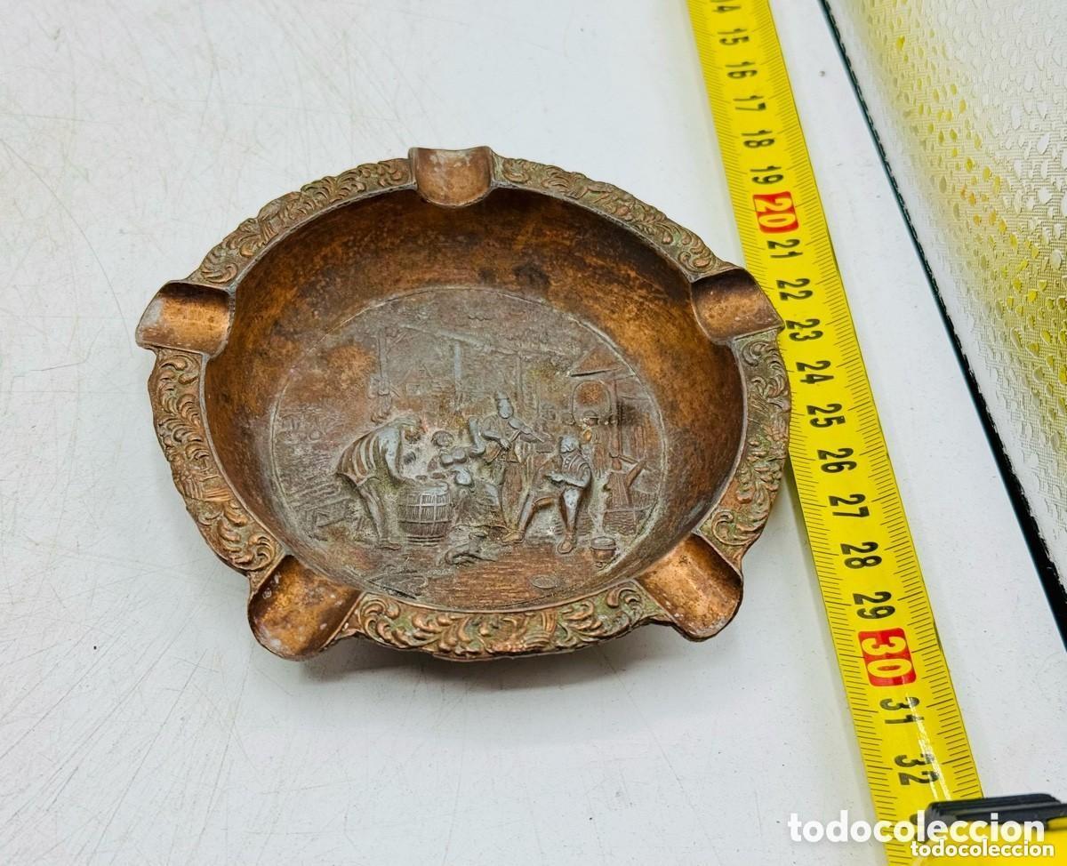 Ceniceros: ANTIGUO CENICERO DE COBRE - Foto 4
