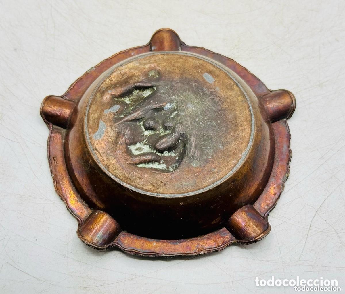 Ceniceros: ANTIGUO CENICERO DE COBRE - Foto 5