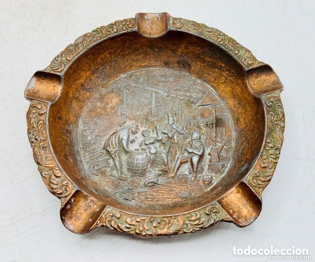 Ceniceros: ANTIGUO CENICERO DE COBRE - Foto 7