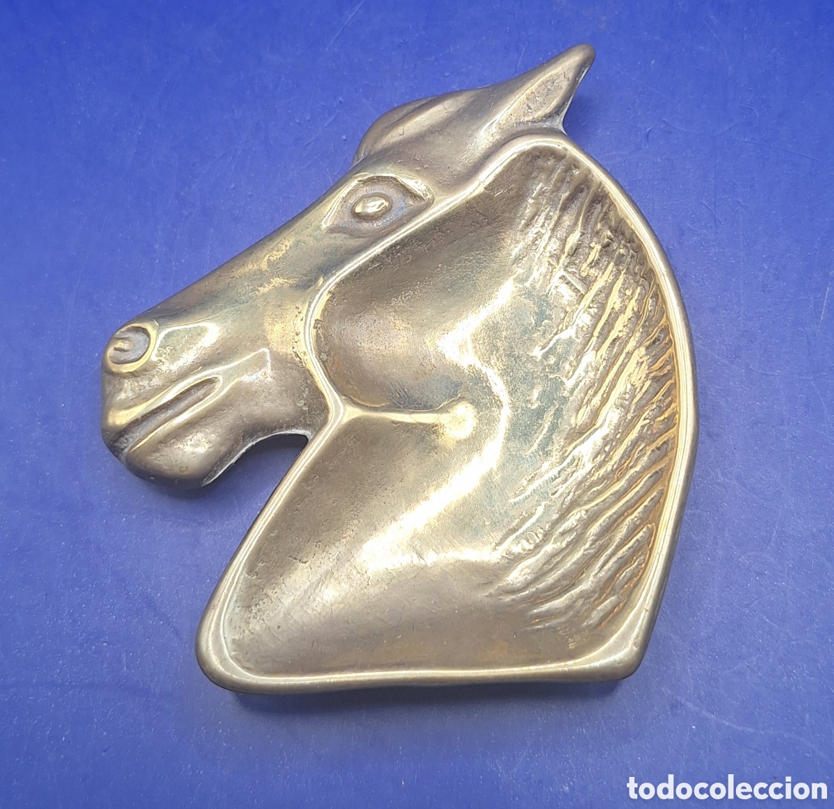 Ceniceros: Cenicero de Bronce con forma de Cabeza de Caballo - Foto 2