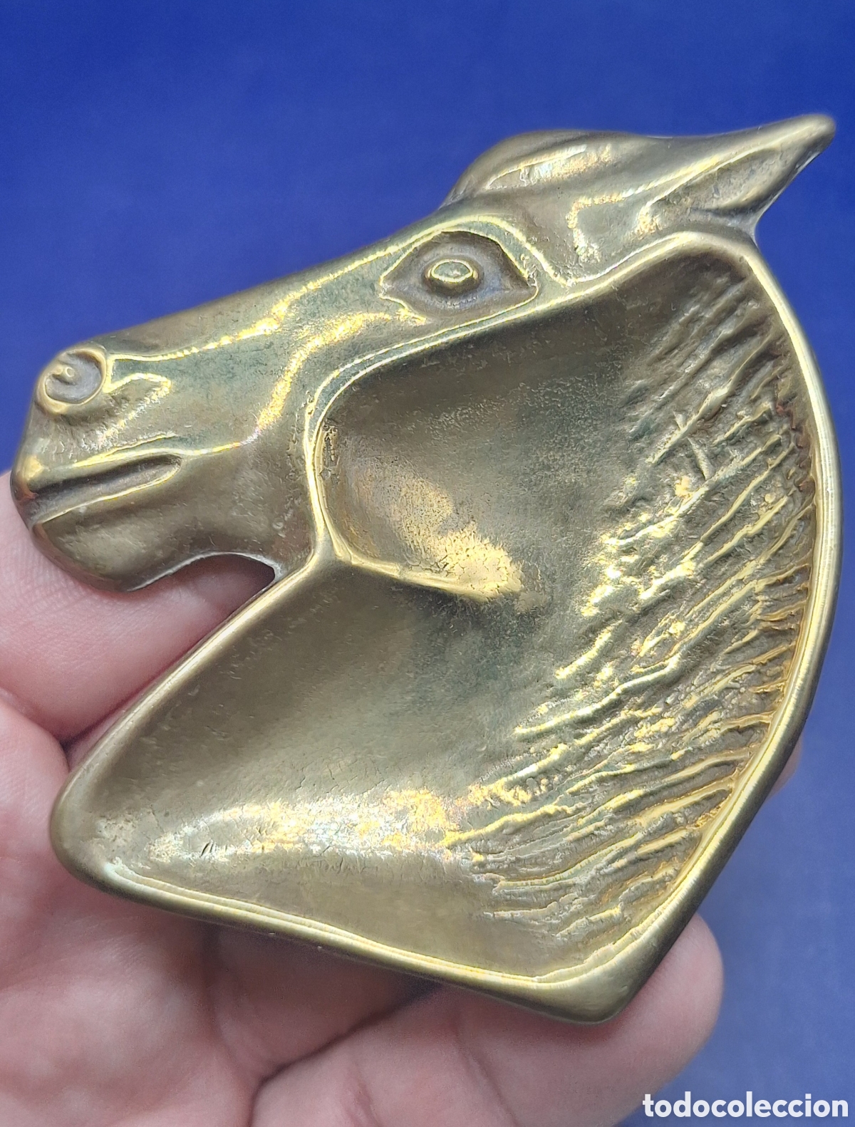 Ceniceros: Cenicero de Bronce con forma de Cabeza de Caballo - Foto 1