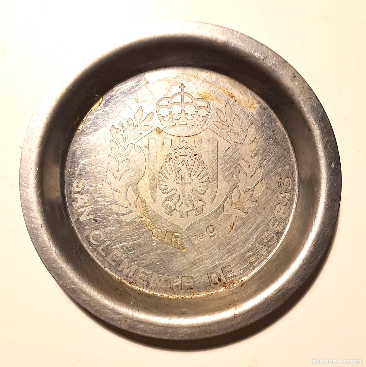 Ashtrays: CENICERO MILITAR CIR N&ordm; 9 SAN CLEMENTE DE SASEBAS (11 cm).