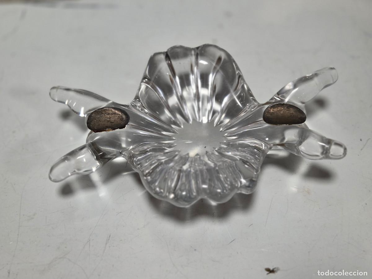 Ceniceros: cenicero de cristal y plata - Foto 1