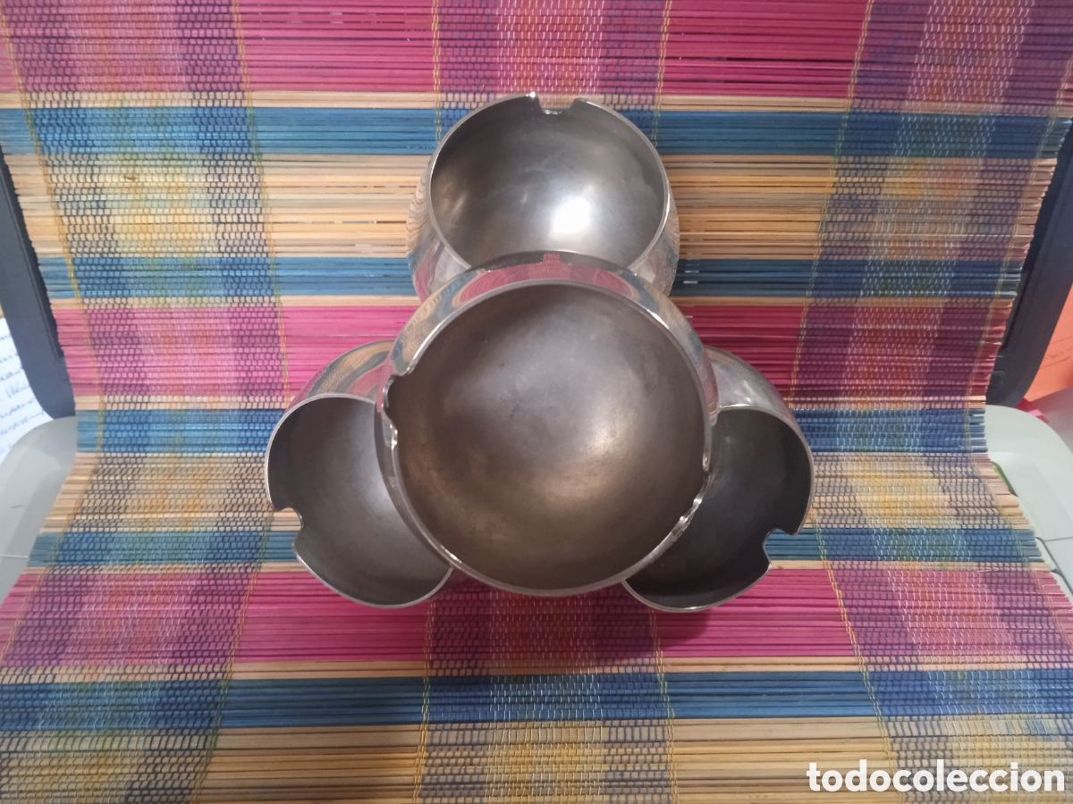 Ceniceros: CENICERO ACERO INOXIDABLE, 4 BOLAS O COPAS - Foto 2