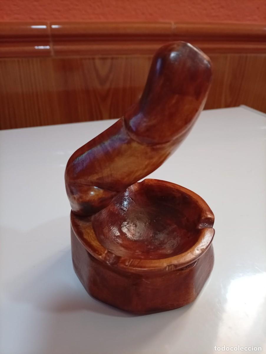 Ceniceros: cenicero de madera en forma de pene - Foto 4