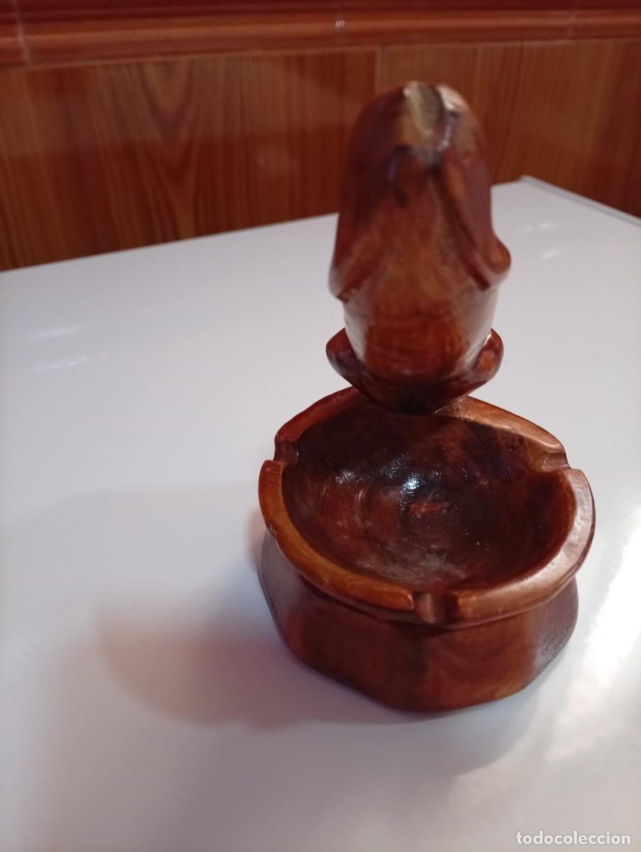Ceniceros: cenicero de madera en forma de pene - Foto 6