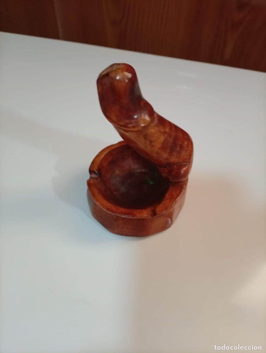 Ceniceros: cenicero de madera en forma de pene - Foto 7