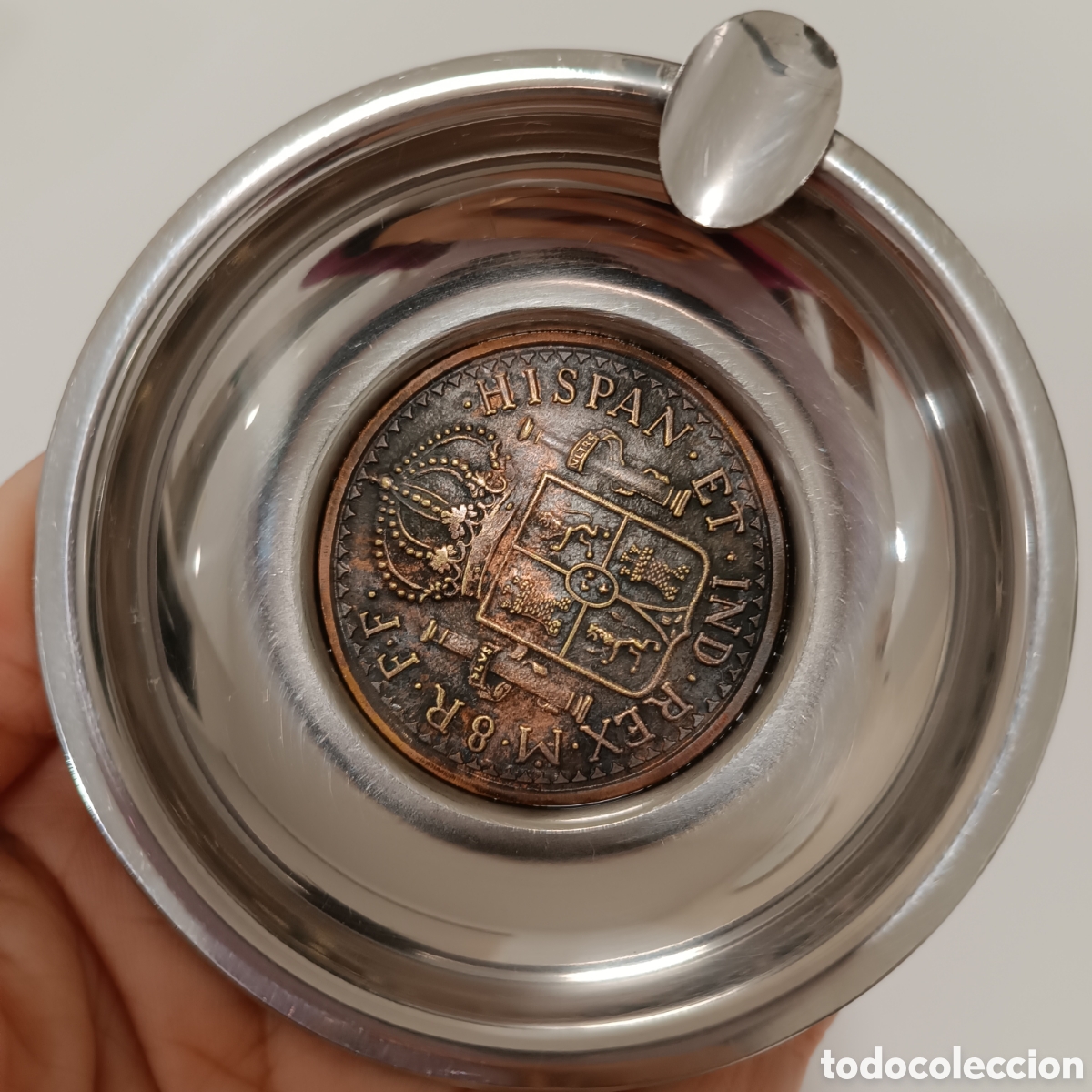 Ceniceros: Cenicero con moneda conmemorativa - Foto 4