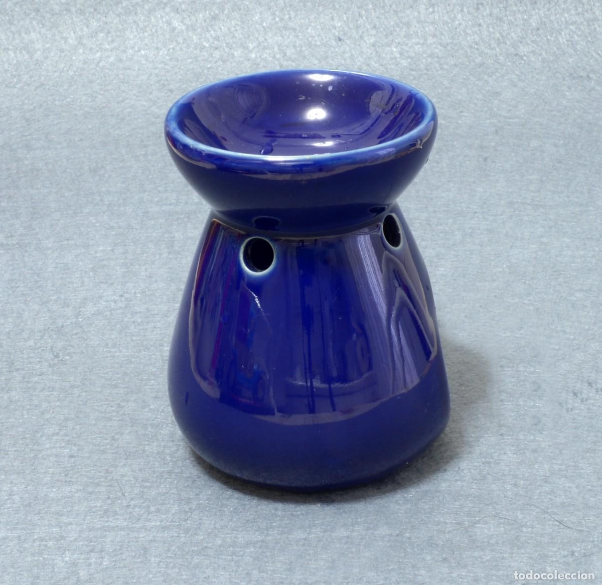 Ashtrays: Quemador de aceites esenciales o difusor de aromas de cer&aacute;mica azul