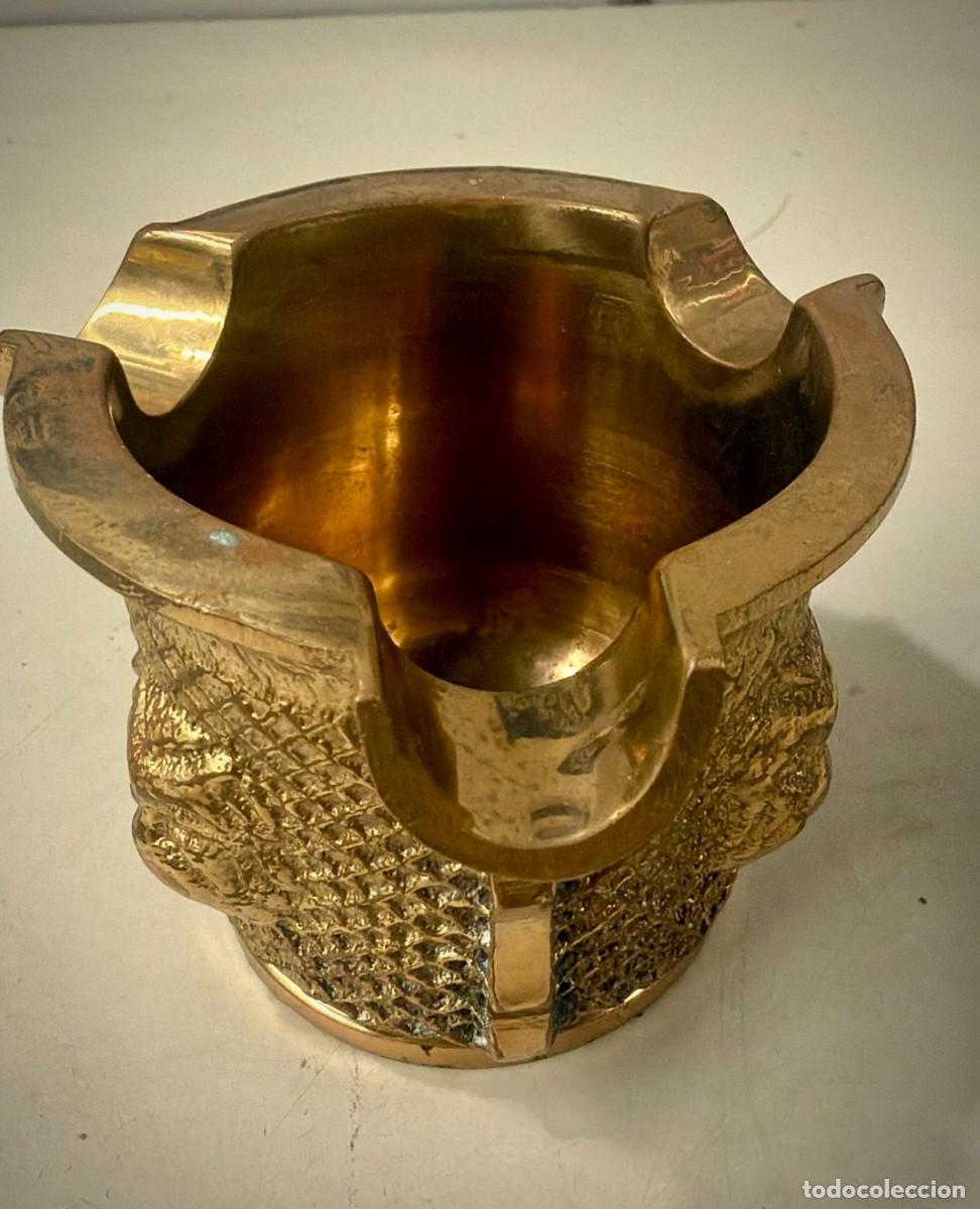 Ceniceros: Cenicero de bronce vintage - Foto 2