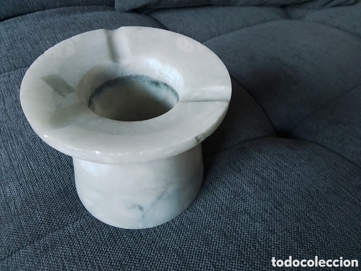 Aschenbecher: Cenicero de alabastro de los a&ntilde;os 70