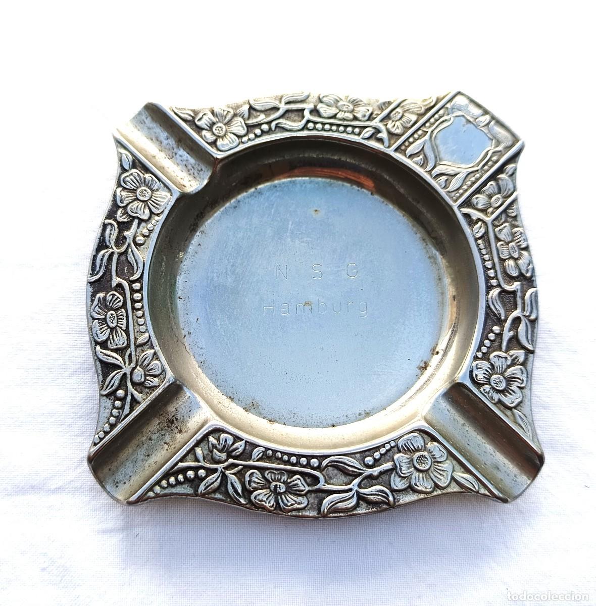 Ceniceros: NSG HAMBURG - Cenicero - Zinc t&eacute;cnico, Ba&ntilde;ado en plata Alemania - 1950-1970