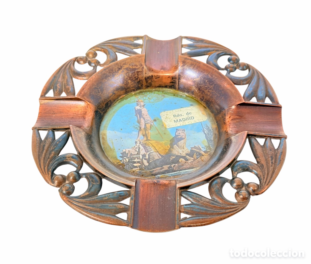 Cendriers: Antiguo Cenicero Neptuno de Cobre