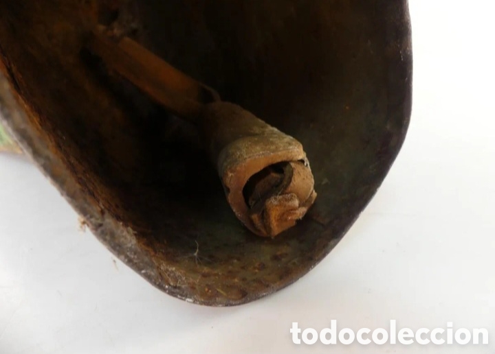 Ceniceros: Cencerro antiguo collar de madera - Foto 7