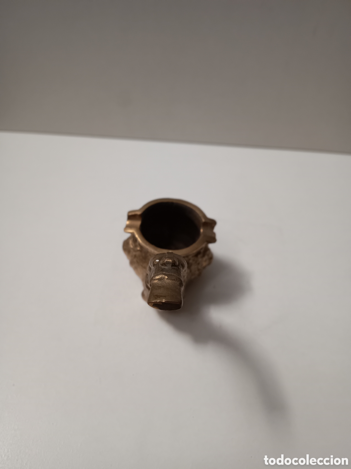 Ceniceros: CENICERO DE BRONCE CON FORMA DE PIPA - Foto 2