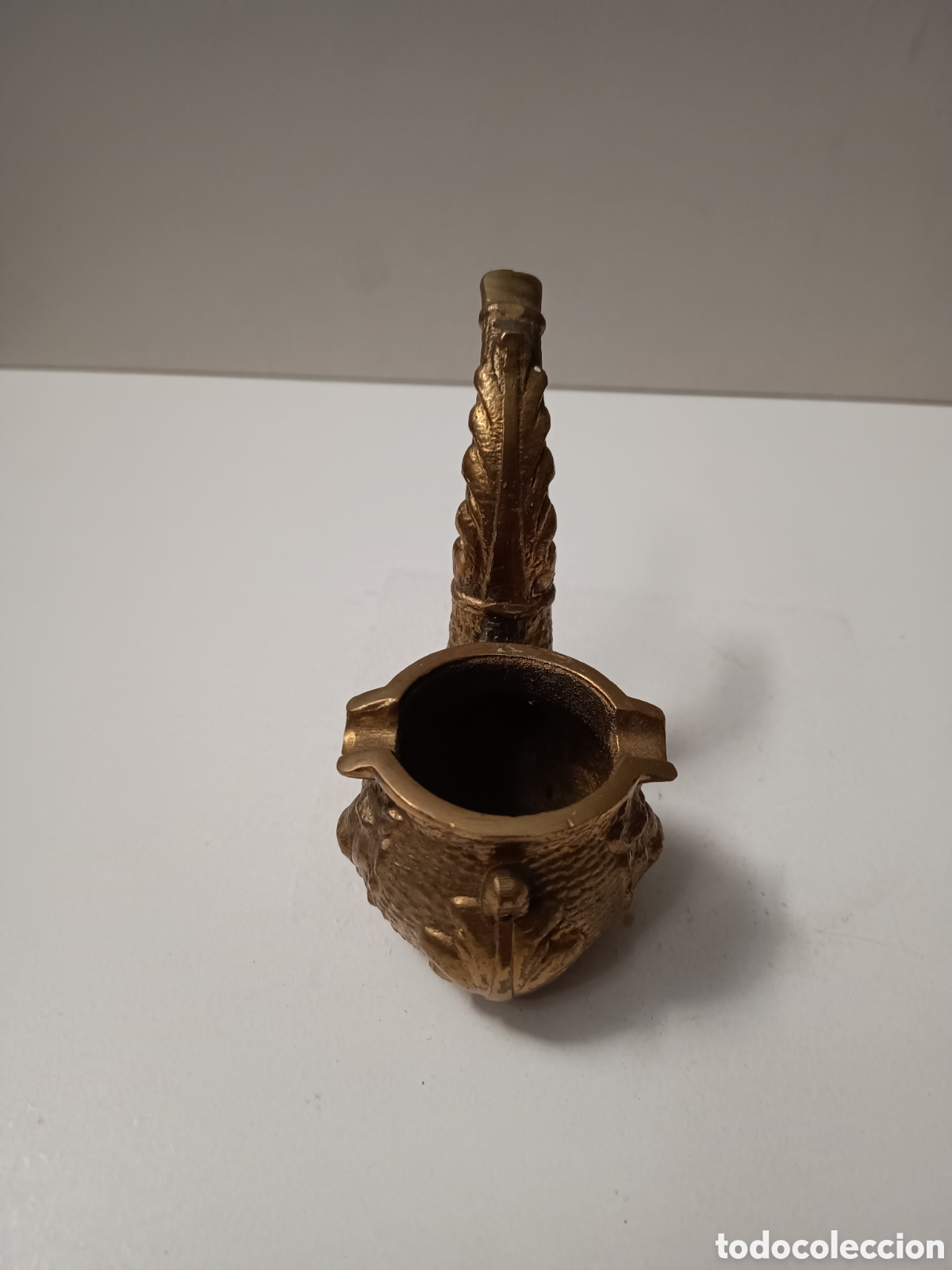 Ceniceros: CENICERO DE BRONCE CON FORMA DE PIPA - Foto 4